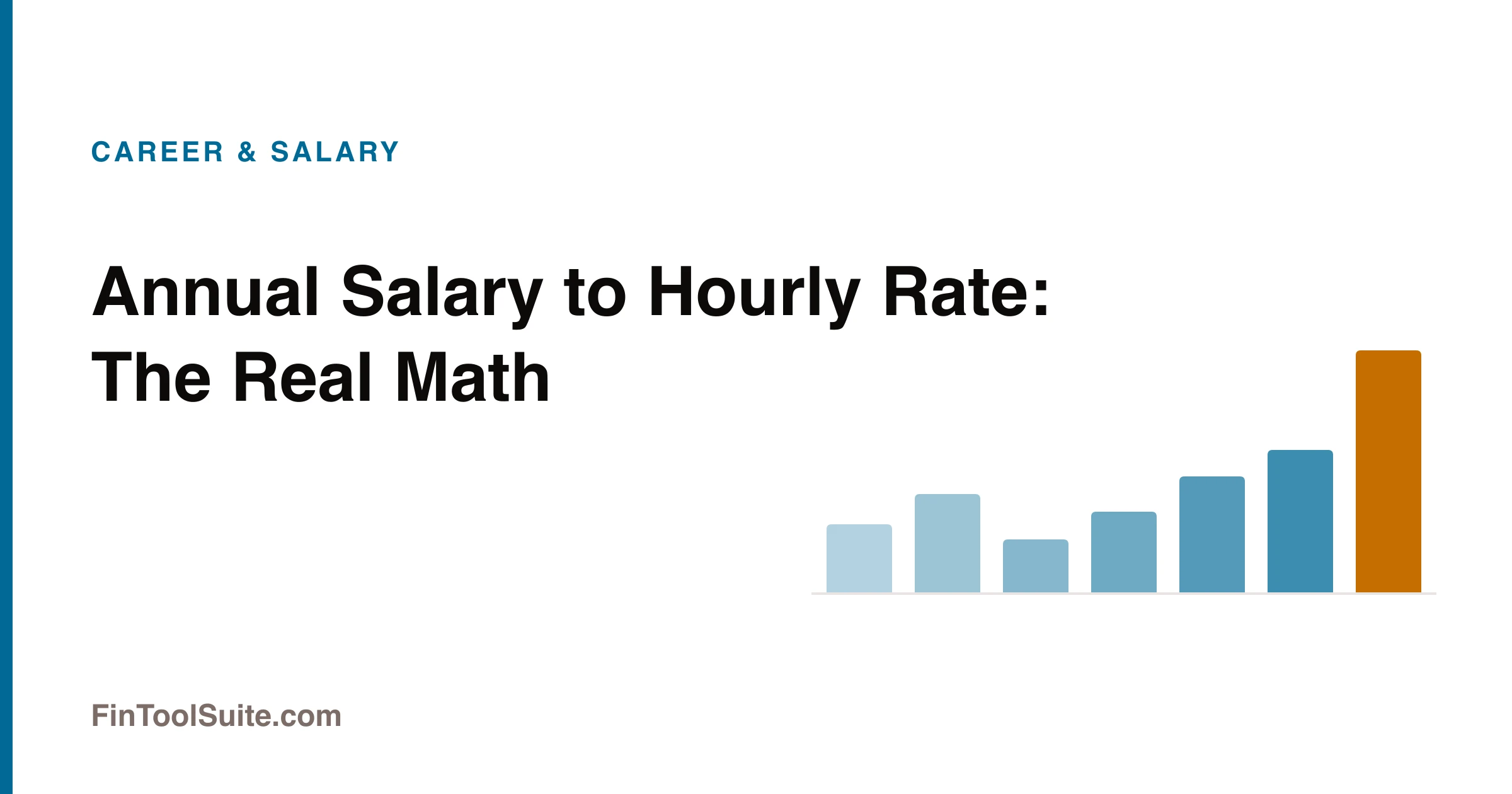 Annual salary to hourly rate conversion with a worked example