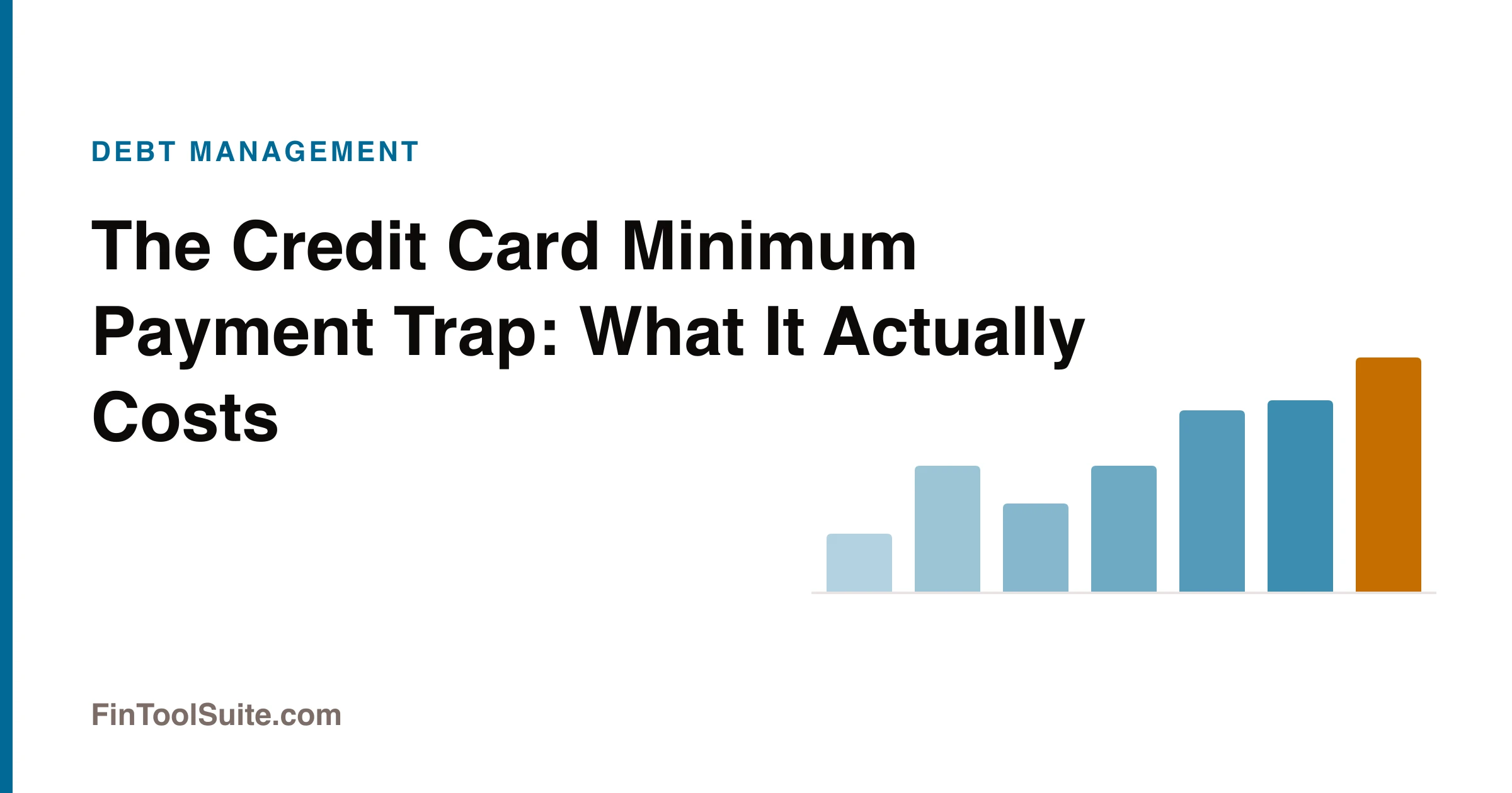 Credit card minimum payment repayment schedule compared with a fixed payment