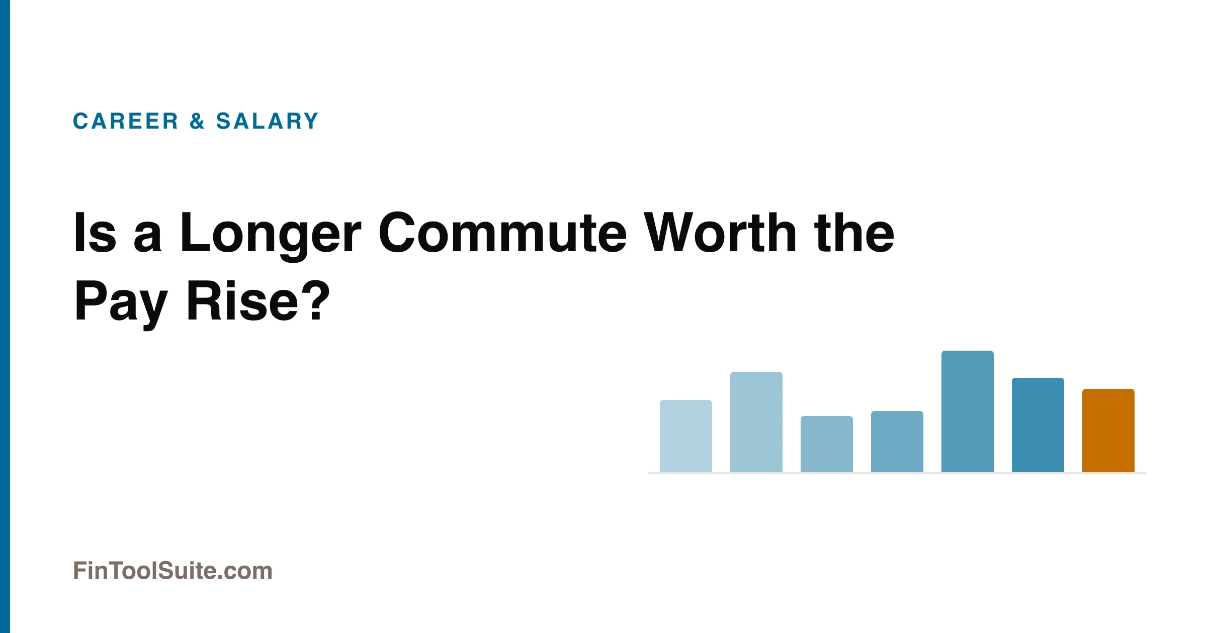 Extra commuting time and travel cost weighed against a higher salary offer