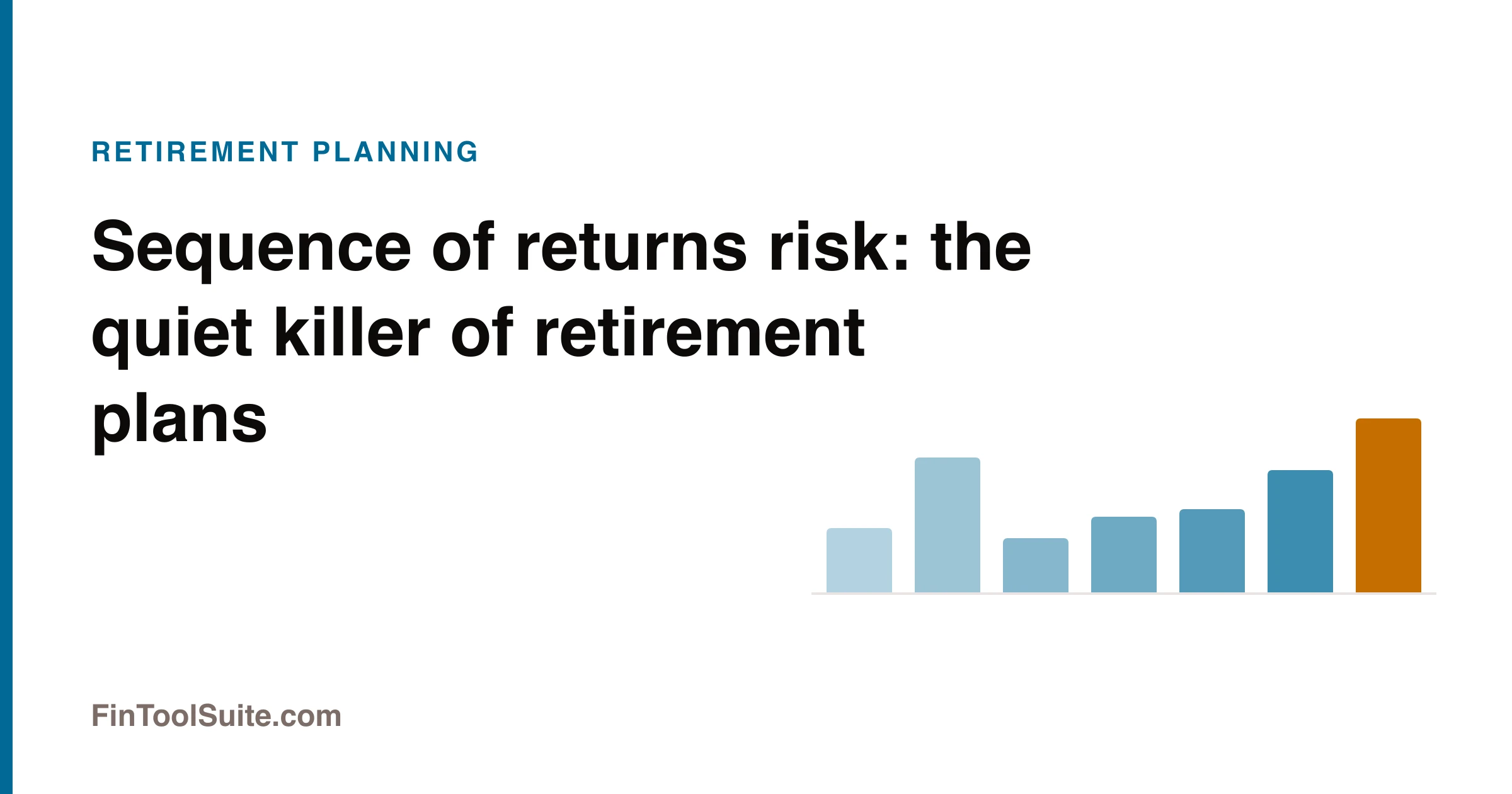 Two diverging retirement balance paths illustrating sequence of returns risk