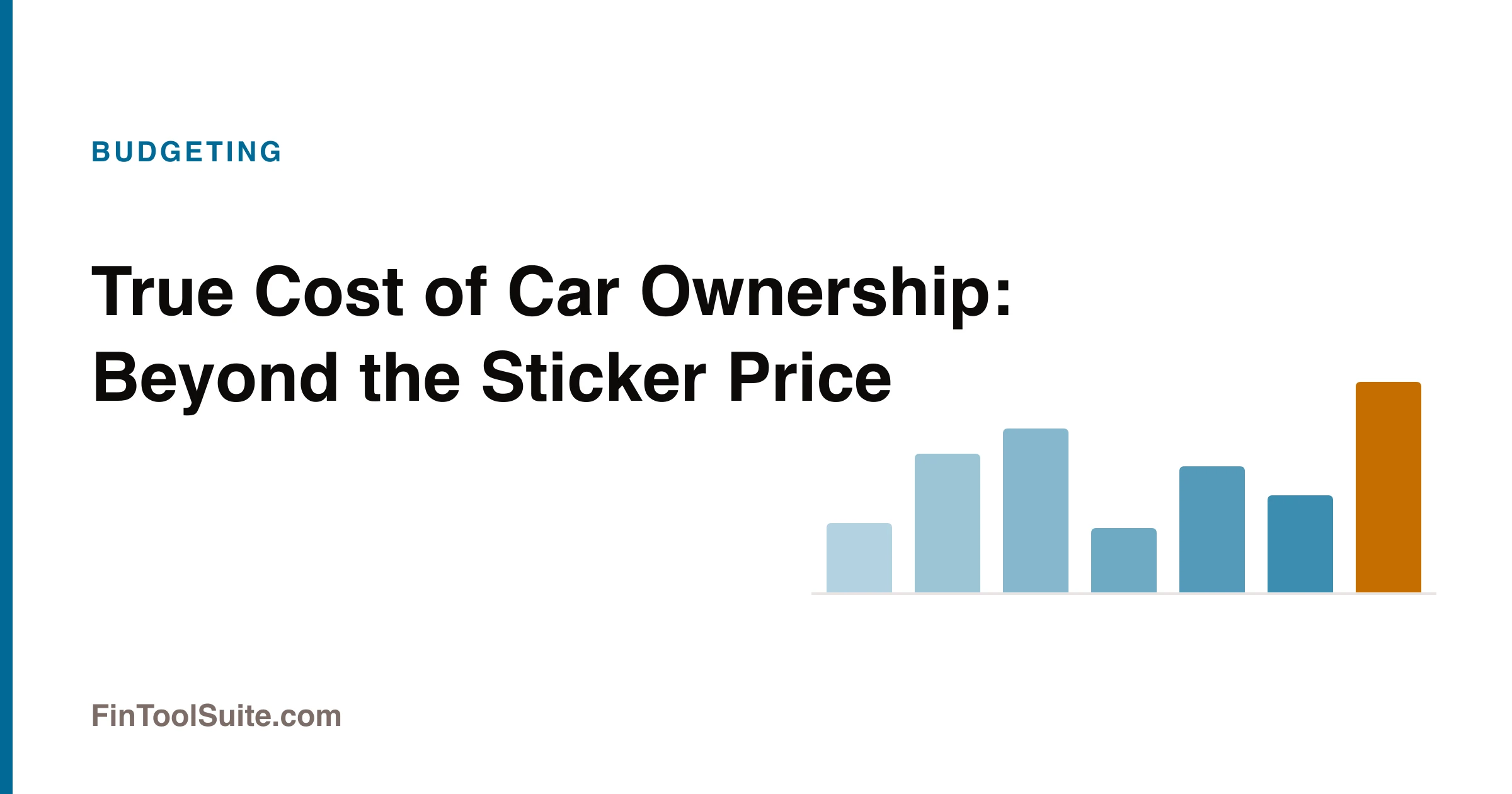 Breakdown of the true cost of car ownership across depreciation, fuel, insurance, maintenance and financing