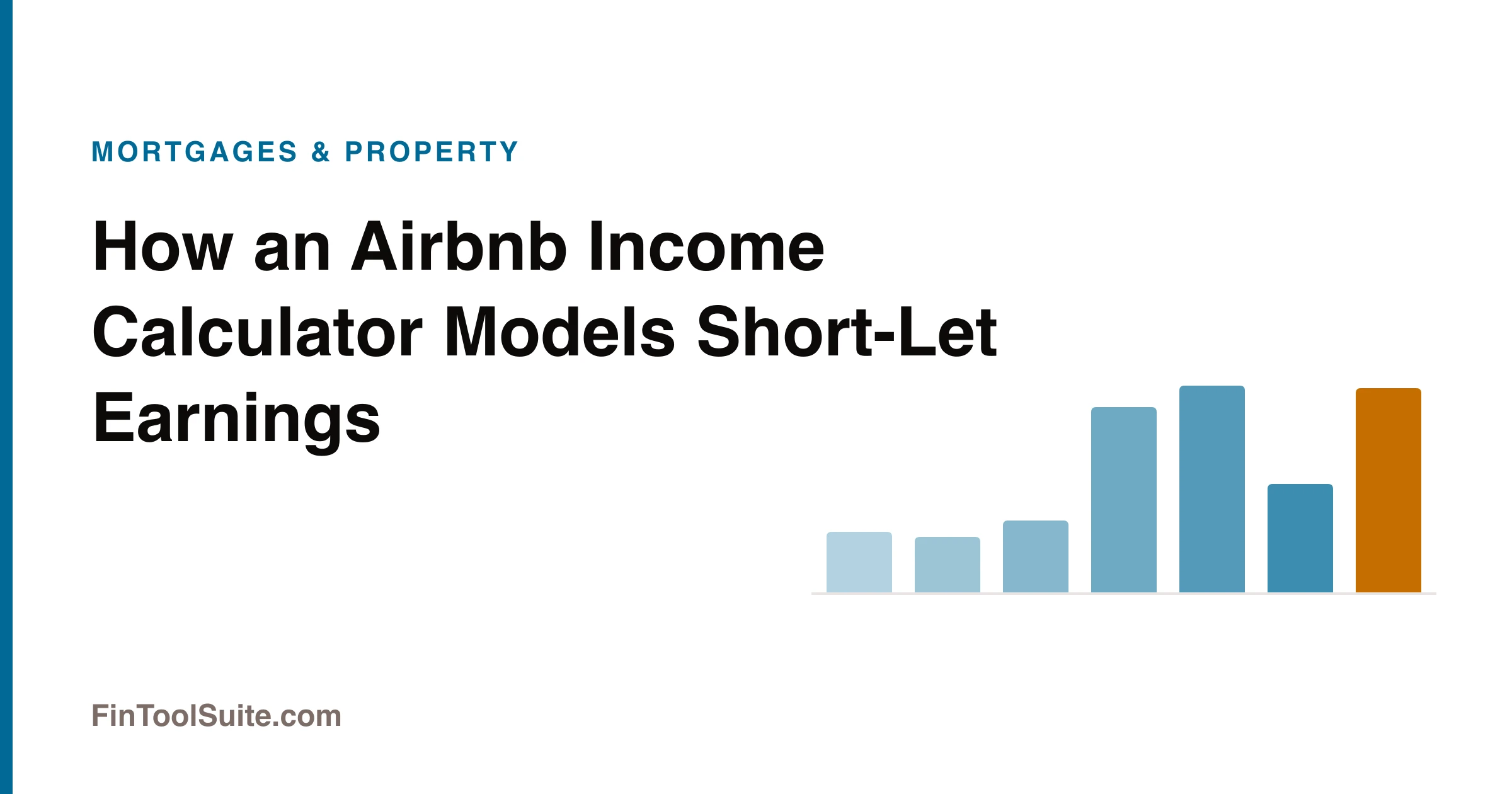 Short-let flat interior with a calculator showing projected net rental income