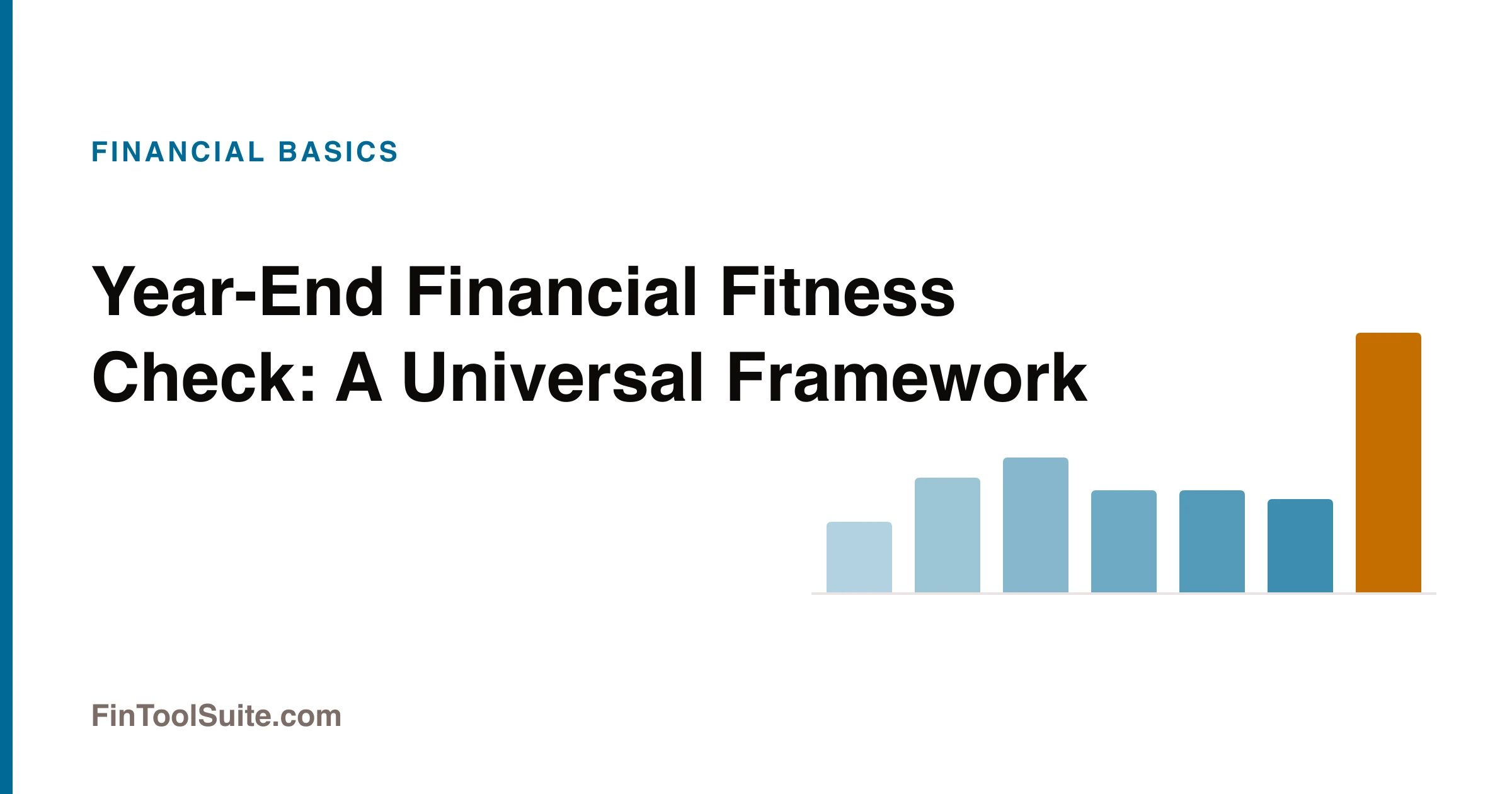 A year-end financial review reducing a year of finances to a single wealth building rate